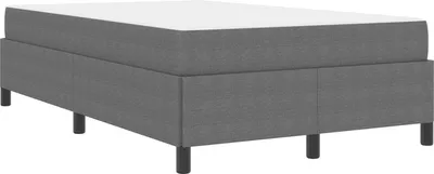 Produktbild von vidaXL Bettrahmen mit Matratze Hellgrau 120 x 190 cm Stoff