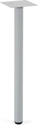 Produktbild von Stütze für Schreibtische L-Form grau.