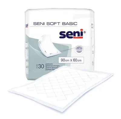 Produktbild von Bettschutzunterlagen Seni Soft Basic 40x60 (1 Karton: 12 x 30 Stück)>>>>