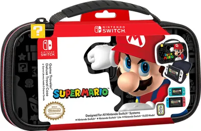 Imagen del producto de Funda de viaje para Nintendo Switch Super Mario, modelo NNS533 - Oficial. Compatible con Nintendo Switch Lite