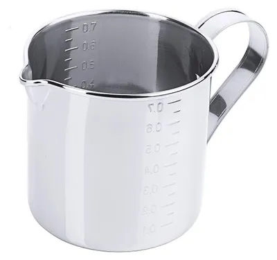 Produktbild von Messbecher, zylindrisch, Edelstahl 18/10, 0,7-5,0 Liter wählbar : 0,7 l Variante: 0,7 l