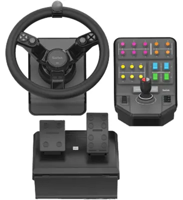 Immagine prodotto di Logitech Heavy Equipment - Serie G - Volante e pedaliera - cablati - per PC