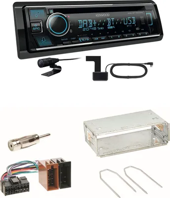 Produktbild von Kenwood KDC-BT760DAB Bluetooth DAB USB Einbauset für Renault Clio 1 2 Twingo