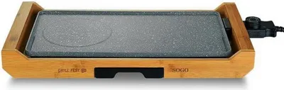 Produktbild von Sogo BAR-SS-1223, Bambus, Grau, Holz, Freistehend, Aluminium, 430 x 230 mm, Drehregler, 2200 W