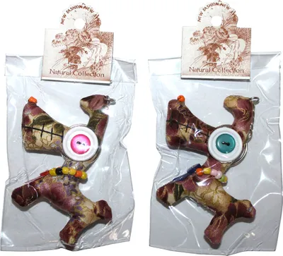 Produktbild von Tier-Anhänger mit Knopfaugen - Lustiger Hund 08 - Tierpüppchen