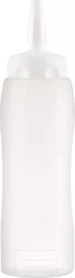 Immagine prodotto di Bottiglia da spremere ARAVEN, LDPE, ø: 70 mm, altezza: 193 mm, capacità: 0,35 litri, bianco