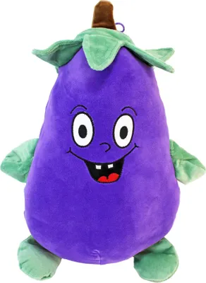 Produktbild von Grinsende Aubergine Kuscheltier - ca. 38 cm