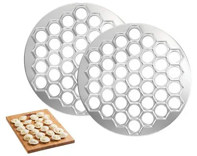 Image de 2 moules pour pelmeni, appareil à raviolis avec 37 cavités