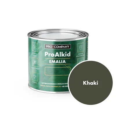 Zdjęcie produktu dla Pro Alkid Szybkoschnąca emalia alkidowa do metalu i drewna 0,2L Khaki Połysk