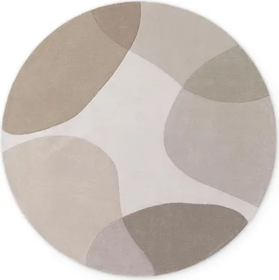 Produktbild von Ted Baker Hackney Wollteppich Rund Clarissa Beige Grau