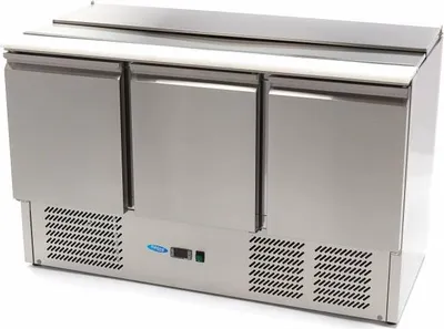 Immagine prodotto di Maxima - Gastro Saladette - 400 l - 137 cm - 3 porte - incl. Tagliere