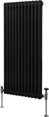 Zdjęcie produktu dla Tradycyjny grzejnik 2-kolumnowy - 1500 x 562 mm - Czarny