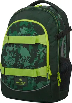 Produktbild von Walker Schulrucksack Rucksack mit Laptopfach Fame Backpack 28L Camo Green dunkelgrün