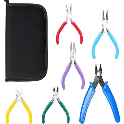 Produktbild von Schmuckzangen Set 6 Stück 6 Arten 4,5 Zoll für Schmuckherstellung und Reparatur