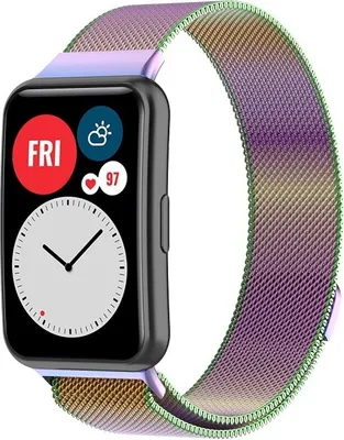 Produktbild von Milanaise Armband Uhrenarmbänder Edelstahl Ersatz Für Huawei Watch Fit Armband Colorful