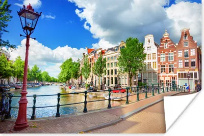 Produktbild von MuchoWow® Poster Kanal - Amsterdam - Niederlande 60x40 cm - Schlafzimmerdekoration