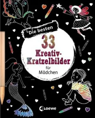Obrázok produktu pre Die besten 33 Kreativ-Kratzelbilder für Mädchen
