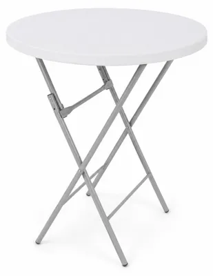 Image de Aga Table de jardin pliant 80x110 cm Blanc