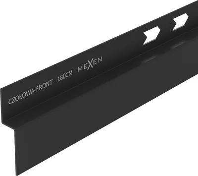 Zdjęcie produktu dla Mexen Line-B listwa brodzikowa czołowa 180 cm, czarna - 187003180U
