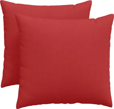 Image de vidaXL Coussins de canapé 2 pcs Rouge 50 x 50 cm tissu