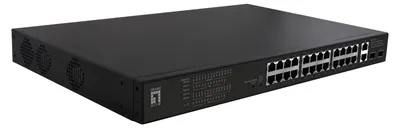 Produktbild von LevelOne FGP-2831 Netzwerk-Switch Unmanaged Fast Ethernet (10/100) Power over Ethernet (PoE) 1U Schwarz
