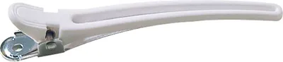 Produktbild von Comair Haarclips Plastik/Aluminium 10St weiss 95mm Hair clip plastic/a