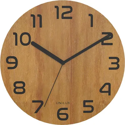 Immagine prodotto di UNiLUX400140806 UNiLUX Orologio da parete/quadrante PALMA Bamboo, nero-bamboo
