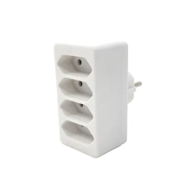Obrázok produktu pre BACHMANN multizástrčka 4xEuro, biela 4x2,5A/230V