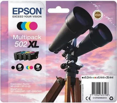 Immagine prodotto di EPSON Multipack 502 XL - Jumelles - Nero, Ciano, Giallo, Magenta (C13T02W64020)