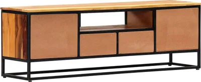 Productafbeelding van vidaXL TV-kast, 120x30x40 cm, massief gerecycled hout en staal