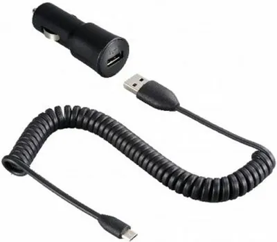 Zdjęcie produktu dla Ładowarka do zapalniczki samochodowej HTC, CCC200 Micro-USB, czarna