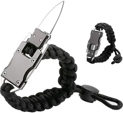 Produktbild von Paracord-Armband für Outdoor-Werkzeuge, Survival-Ausrüstung, Mehrzweck-Überlebensarmband für Outdoor, Camping, Wandern, Angeln