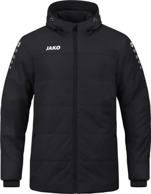 Produktbild von JAKO Coachjacke Team mit Kapuze SCHWARZ SCHWARZ XL