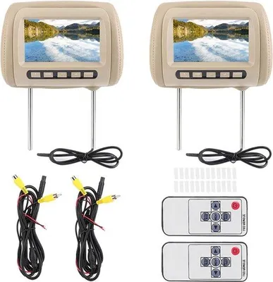 Image de Écran HD 7 pouces pour voiture de couleur marron avec lecteur MP5 et Wi-Fi