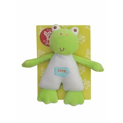 Image de Peluche grenouille verte 27 cm