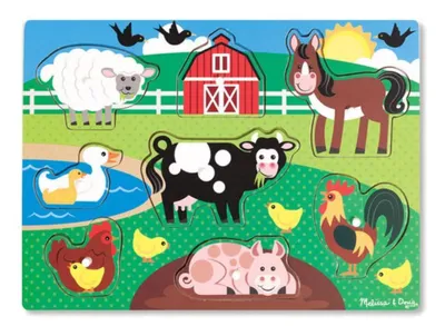 Immagine prodotto di Puzzle di legno - animali della fattoria