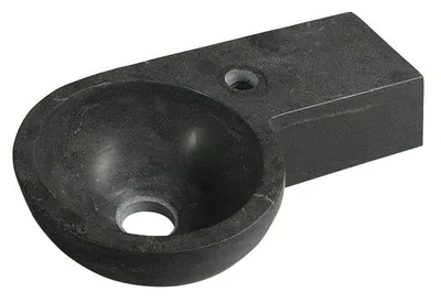 Zdjęcie produktu dla Kamienna umywalka BLOK 40x10x23 cm, antracyt (2401-32)