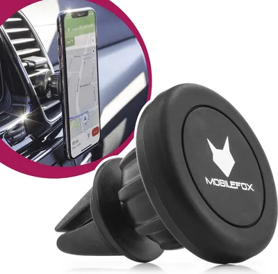 Produktbild von Mobilefox Universal 360° Magnet Lüftungsgitter Halterung Halter Auto KFZ