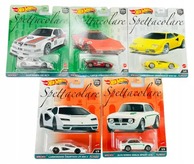 Produktbild von Hot Wheels Spettacolare 5er-Set Premium Spielzeugautos 1:64