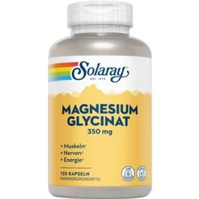 Produktbild von Magnesium Glycinat 350 Solaray Kapseln 120 St