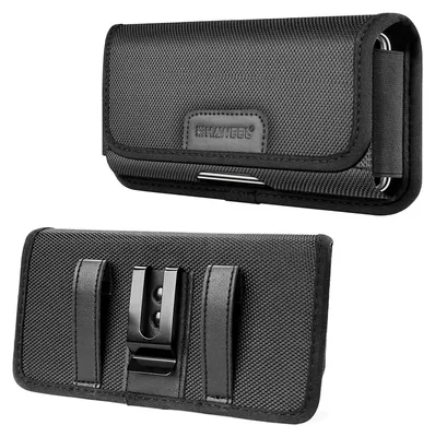 Produktbild von Handy Gürteltasche Nylon Universal Gürtel Tasche Querformat Schwarz Smartphone Größe: Bis 4.7 Zoll Displaygröße