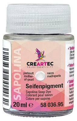 Produktbild von CREARTEC Metallische Seifenfarbpigmente Perlmutt - 20ml - zum Herstellen schöner Seife in Edelmetallfarben - 5803695