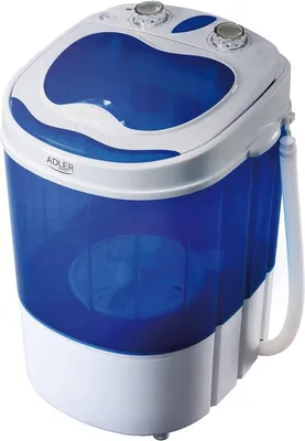 Produktbild von JUNG ADLER AD8051 Mini Waschmaschine mit Schleuder blau, Waschautomat bis 3 KG , Reisewaschmaschine, Miniwaschmaschine, Camping Mobile Waschmaschine