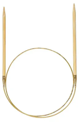 Rundstricknadeln aus Bambus, 50 cm, 6,50 mm