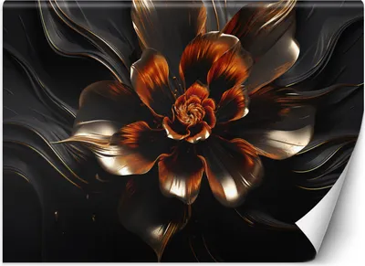 Produktbild von Vlies fototapete Lotusblume 400x280 cm Feeby Gold inkl. Kleber einfache Montage