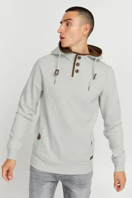 Produktbild von BLEND BHAlexo Herren Kapuzenpullover Hoodie Pullover mit Kapuze Knopf-Verschlüsse Baumwollmischung Regular fit