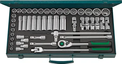 Produktbild von STAHLWILLE 96031236, Steckschlüssel-Satz, 50 Kopf/Köpfe, 540 mm, 292 mm, 11,1 kg