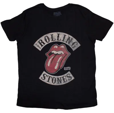 Obrázok produktu pre The Rolling Stones Tour 1978 Black S Dámske Tričko