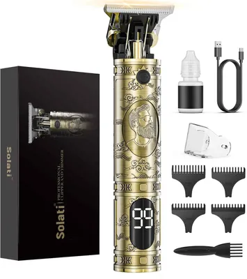Produktbild von Haarschneidemaschine Herren Barttrimmer LED Anzeige Haartrimmer Profi Rasierer Kabellos USB Schnellladung Präzisionsclipper für Konturen & Haare