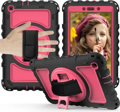 Immagine prodotto di Custodia per Samsung Galaxy Tab A 8.4" con tracolla Stand Rosa